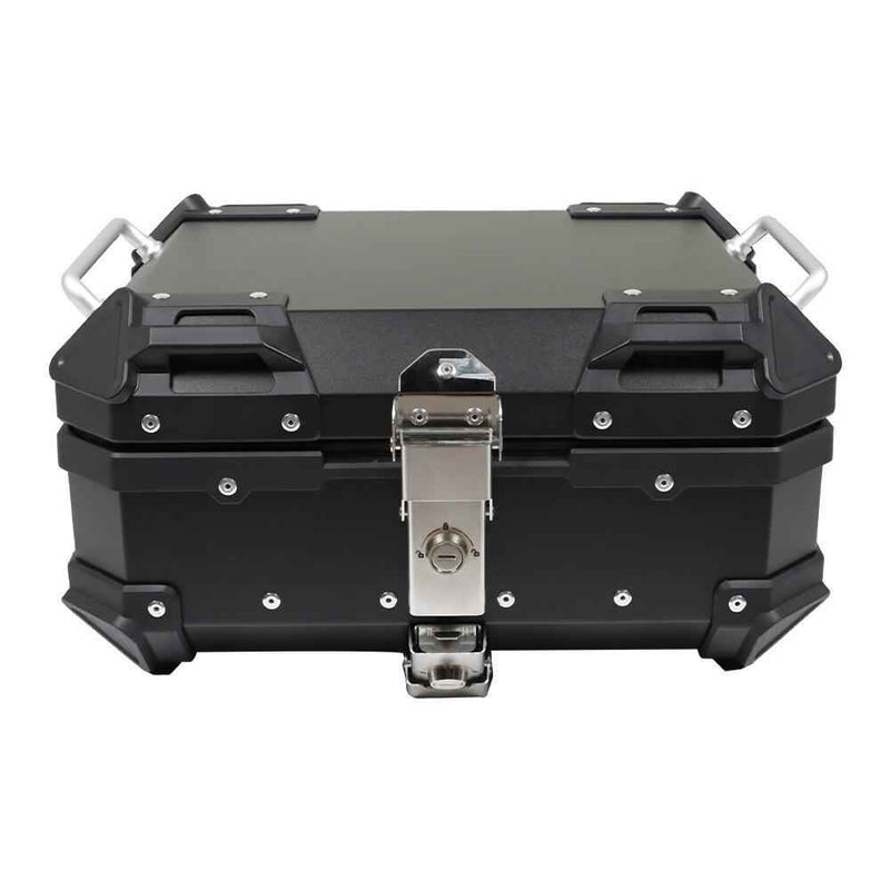 DURAFORCE Rear Top Case Luggage Tour Tail Tool Box Lock 22L Motorcycle Aluminum Trunk