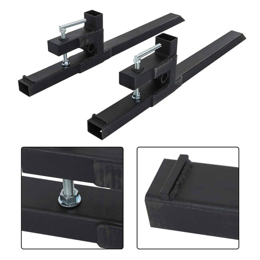 DURAFORCE Clamp on Pallet Forks 2000lbs Tractor Forks 43" Heavy Duty Bucket Forks