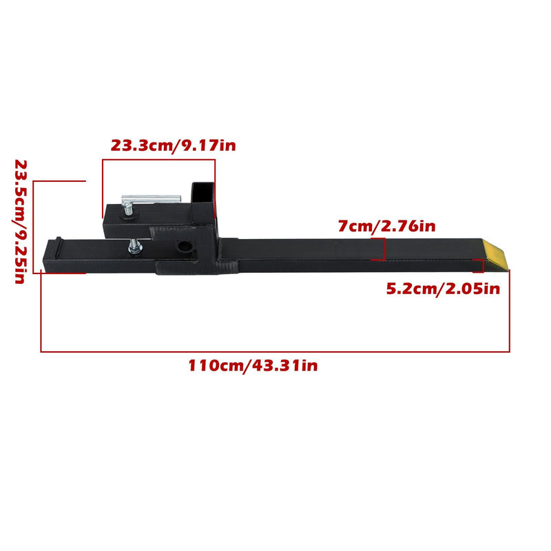DURAFORCE Clamp on Pallet Forks 2000lbs Tractor Forks 43" Heavy Duty Bucket Forks