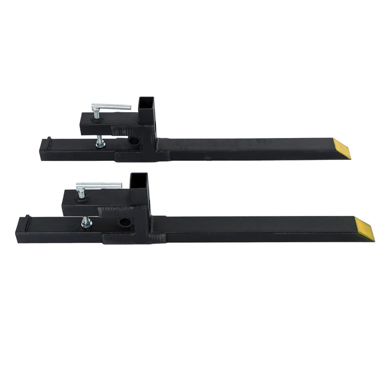 DURAFORCE Clamp on Pallet Forks 2000lbs Tractor Forks 43" Heavy Duty Bucket Forks