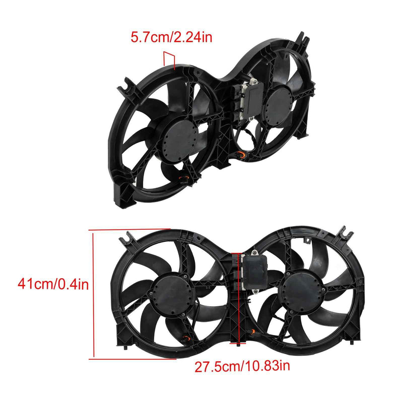 DURAFORCE 621-586 For 13-18 Infiniti QX60 Radiator Cooling Fan Assembly w/ Control Module