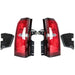 DURAFORCE Pair Red Tail Lights Lamps For 2015-2020 Chevrolet Tahoe Suburban Rear Halogen