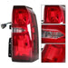 DURAFORCE Pair Red Tail Lights Lamps For 2015-2020 Chevrolet Tahoe Suburban Rear Halogen
