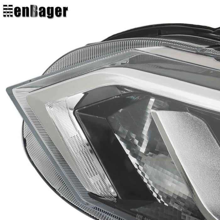 DURAFORCE Halogen Headlight For 2020 2021 2022 Nissan Sentra S/SV Left Side Black Housing