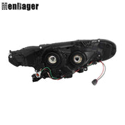 DURAFORCE Halogen Headlight For 2020 2021 2022 Nissan Sentra S/SV Left Side Black Housing