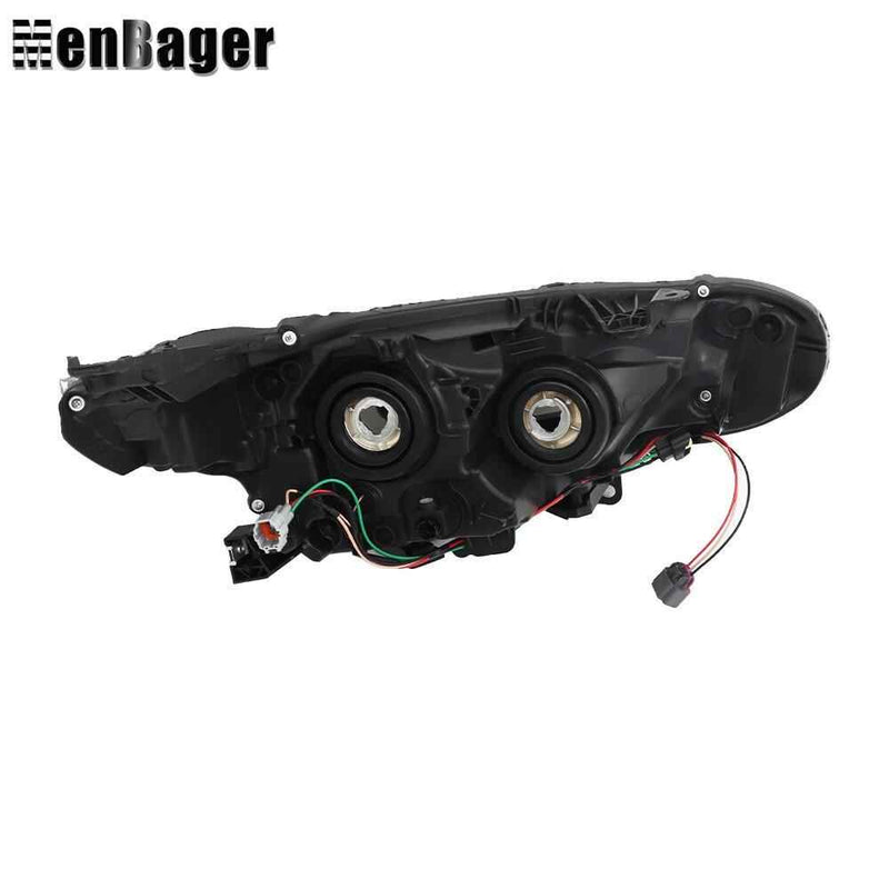 DURAFORCE Halogen Headlight For 2020 2021 2022 Nissan Sentra S/SV Left Side Black Housing