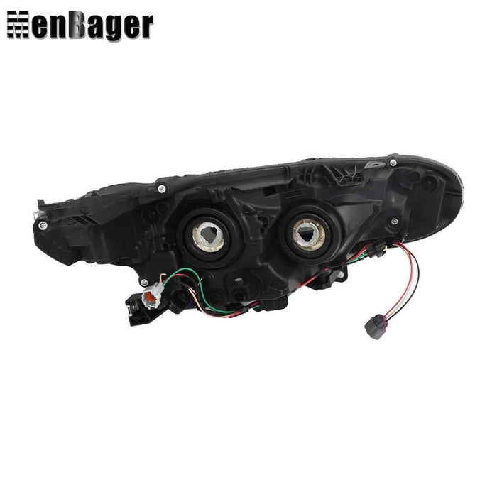 DURAFORCE Halogen Headlight For 2020 2021 2022 Nissan Sentra S/SV Left Side Black Housing