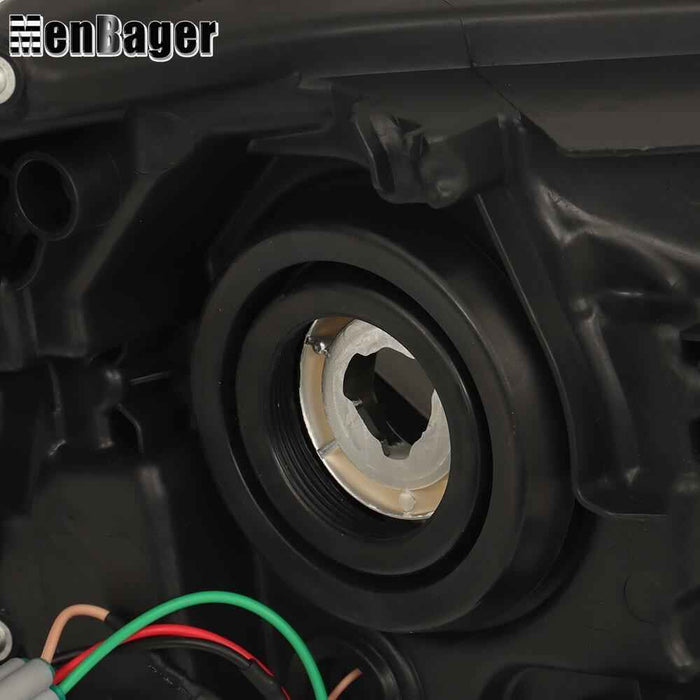 DURAFORCE Halogen Headlight For 2020 2021 2022 Nissan Sentra S/SV Left Side Black Housing