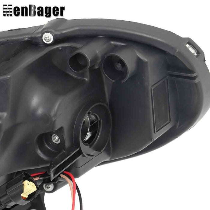 DURAFORCE Halogen Headlight For 2020 2021 2022 Nissan Sentra S/SV Left Side Black Housing