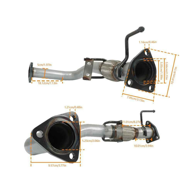 DURAFORCE For 1998/1999/2000/2001/2002 Honda Accord 2.3L 52259 Front Flex Pipe Direct Fit