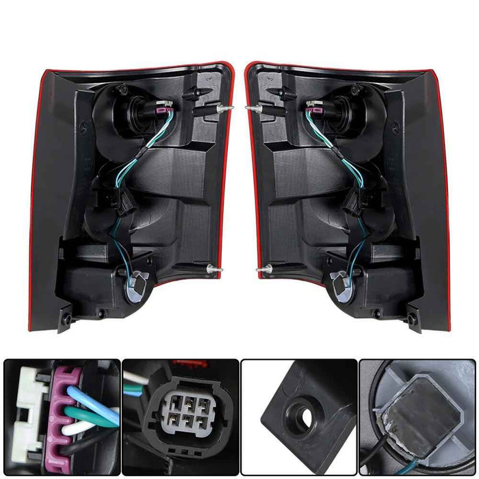 DURAFORCE For 11 2012 2013-2020 Dodge Grand Caravan Pair Tail Lights Brake Parking Lamp