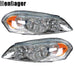DURAFORCE Halogen Headlights For 2006-09 10 11 12 13 Chevy Impala/2014-2016 Impala Limited