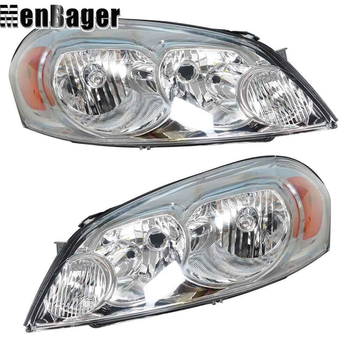 DURAFORCE Halogen Headlights For 2006-09 10 11 12 13 Chevy Impala/2014-2016 Impala Limited