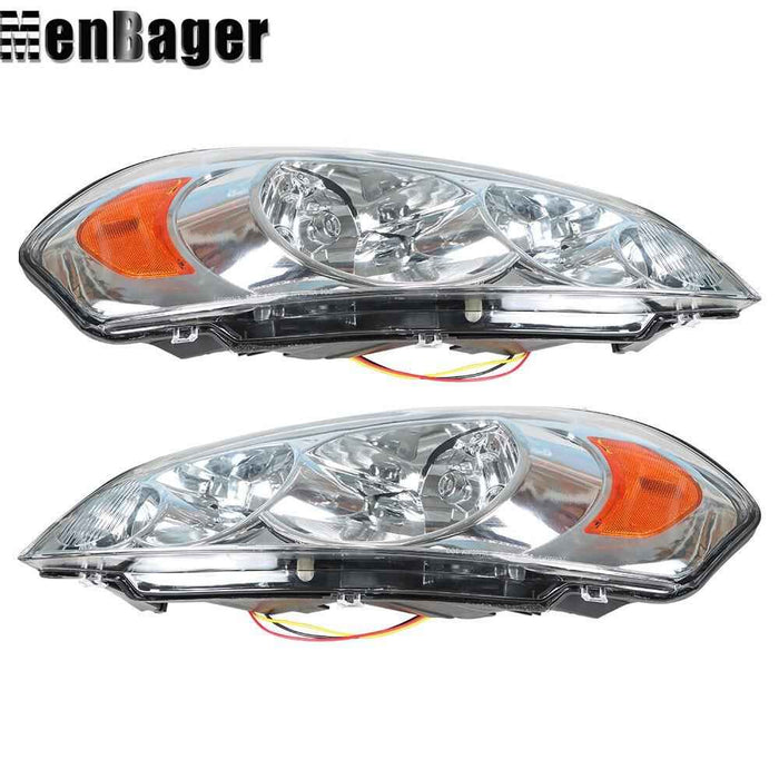 DURAFORCE Halogen Headlights For 2006-09 10 11 12 13 Chevy Impala/2014-2016 Impala Limited