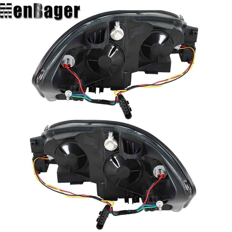 DURAFORCE Halogen Headlights For 2006-09 10 11 12 13 Chevy Impala/2014-2016 Impala Limited