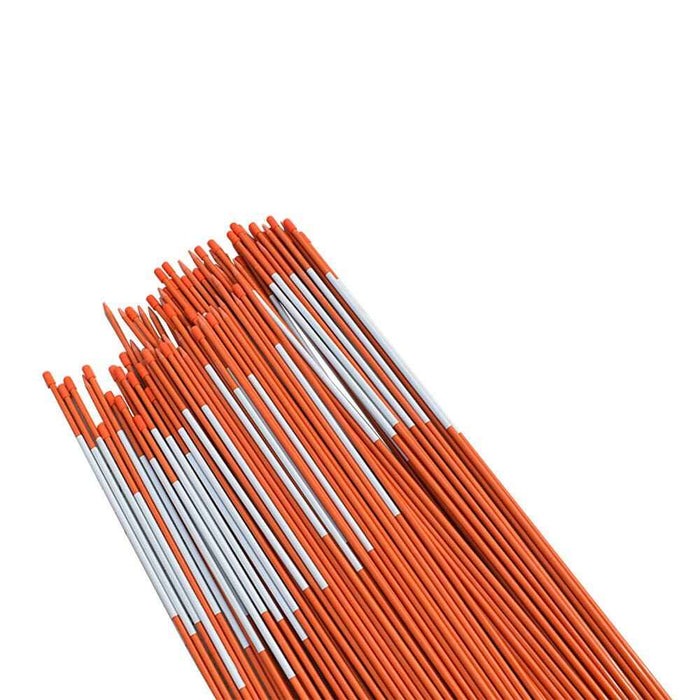 DURAFORCE Driveway Markers with Reflective Tape Snow Stakes 100Pcs 48in-5/16"