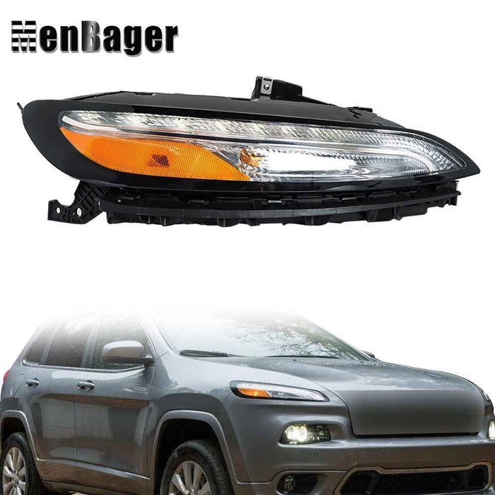 DURAFORCE For 2014-2018 Jeep Cherokee LED DRL Parking Light Turn Signal Right Side Lamp RH