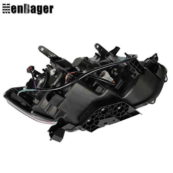 DURAFORCE Headlight For 2014 2015 2016 Nissan Rogue Halogen Headlamp Driver Side Chrome