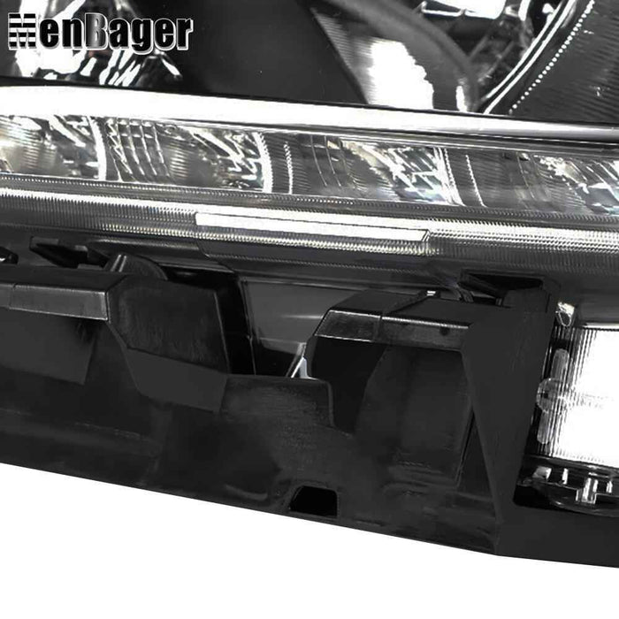 DURAFORCE Headlight For 2014 2015 2016 Nissan Rogue Halogen Headlamp Driver Side Chrome