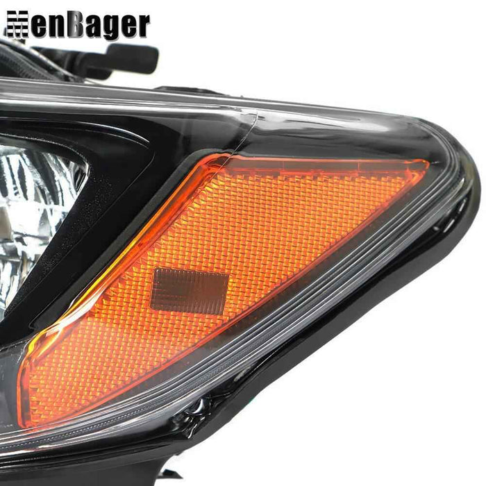 DURAFORCE Headlight For 2014 2015 2016 Nissan Rogue Halogen Headlamp Driver Side Chrome