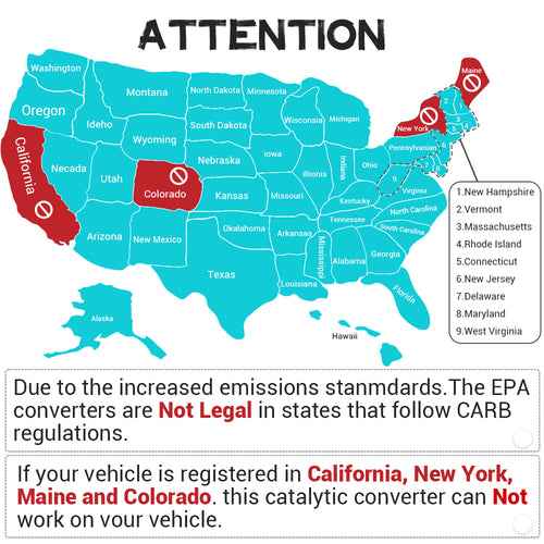 DURAFORCE Rear Right Catalytic Converter For Ford Explorer 3.5L 2011-2012 Non Turbo Only