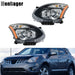 DURAFORCE LH&RH Headlights For 2008-2013 Nissan Rogue/14-15 Rogue Select Halogen Headlamps