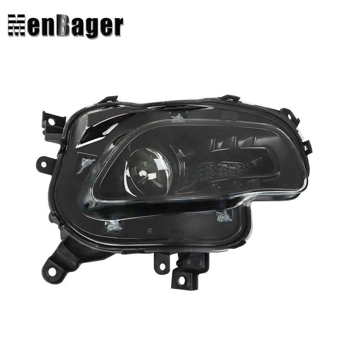 DURAFORCE Headlight Black For 2014-2017-2018 Jeep Cherokee Passenger Side Halogen Headlamp