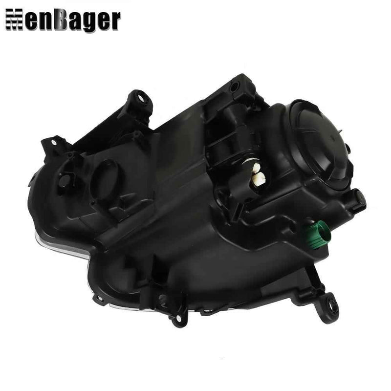 DURAFORCE Headlight Black For 2014-2017-2018 Jeep Cherokee Passenger Side Halogen Headlamp