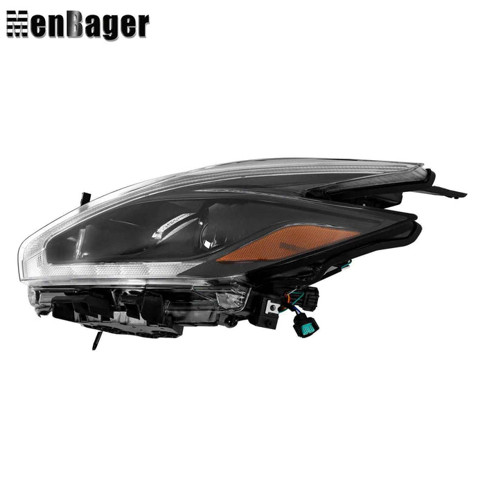 DURAFORCE Driver Side Projector Halogen Headlight w/ LED DRL For 2018 Nissan Murano Black