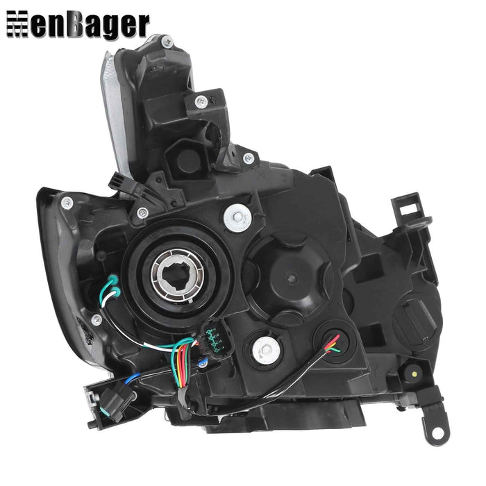 DURAFORCE Driver Side Projector Halogen Headlight w/ LED DRL For 2018 Nissan Murano Black