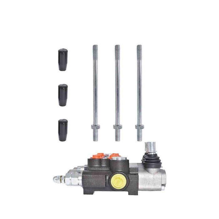 DURAFORCE 3600 PSI 3 Spool Hydraulic Control Valve Double Acting 13 GPM SAE Ports