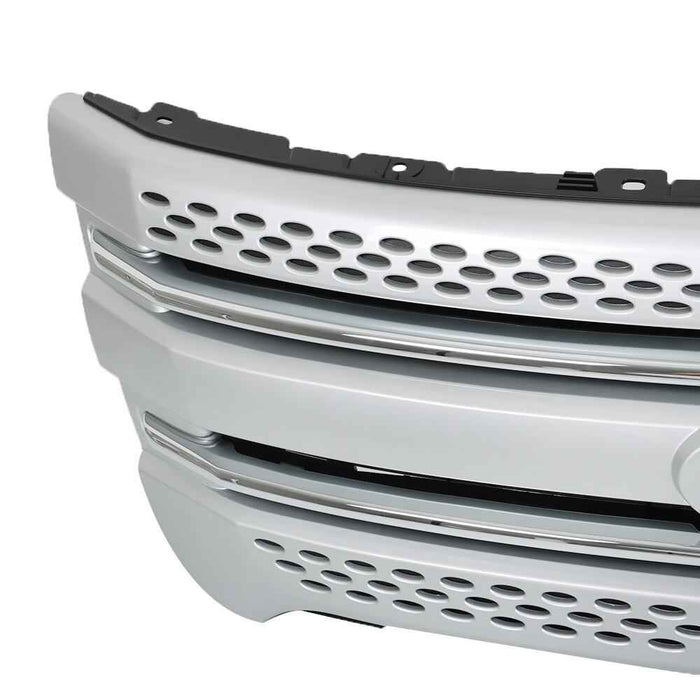 DURAFORCE For Ford Explorer 2011-2015 Front Upper&Lower Grille Silver Grill Set Painted