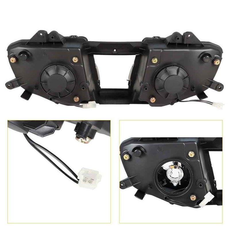 DURAFORCE Head Lights Front Headlight Headlamp Fit For Yamaha YZF R6 YZF600 2008-2016