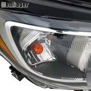 DURAFORCE For 2017-22 Subaru Impreza/18-23 Crosstrek Halogen Headlight RH Headlamp Chrome
