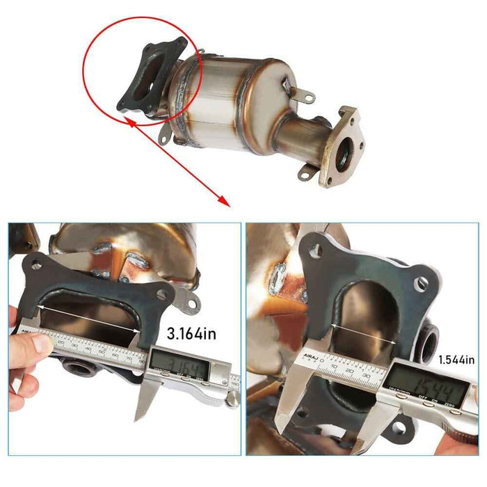 DURAFORCE Catalytic Converter Bank 1&2 For Honda Accord 2008-2012 Pilot 2009-2012 3.5L V6