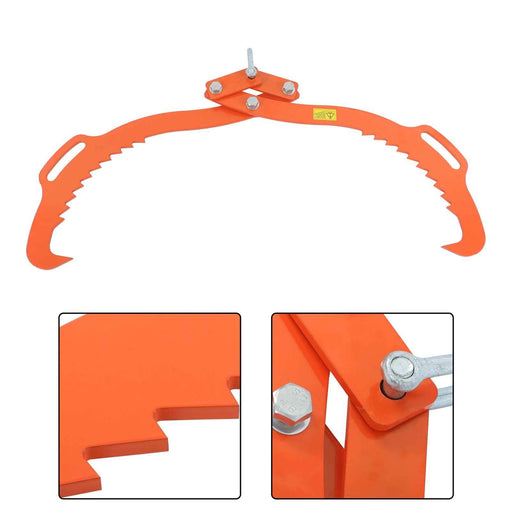 DURAFORCE 32in Log Lifting Tongs 2 Claws Timber Claw Hook Heavy Duty Grapple Timber