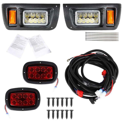 DURAFORCE Golf Cart 12V LED Light Kit Headlights & Tail Lights Kit For Club Car DS 1993-Up