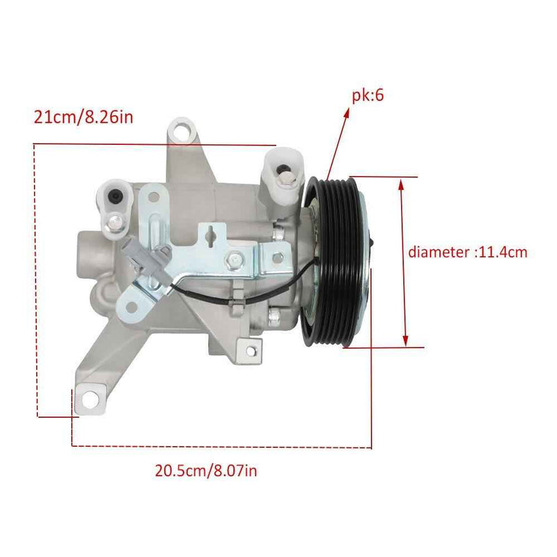 DURAFORCE For Subaru Impreza WRX Forester 2.0L H4 CO 29103Z A/C Compressor + Clutch