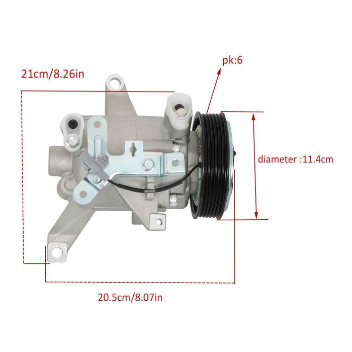 DURAFORCE For Subaru Impreza WRX Forester 2.0L H4 CO 29103Z A/C Compressor + Clutch
