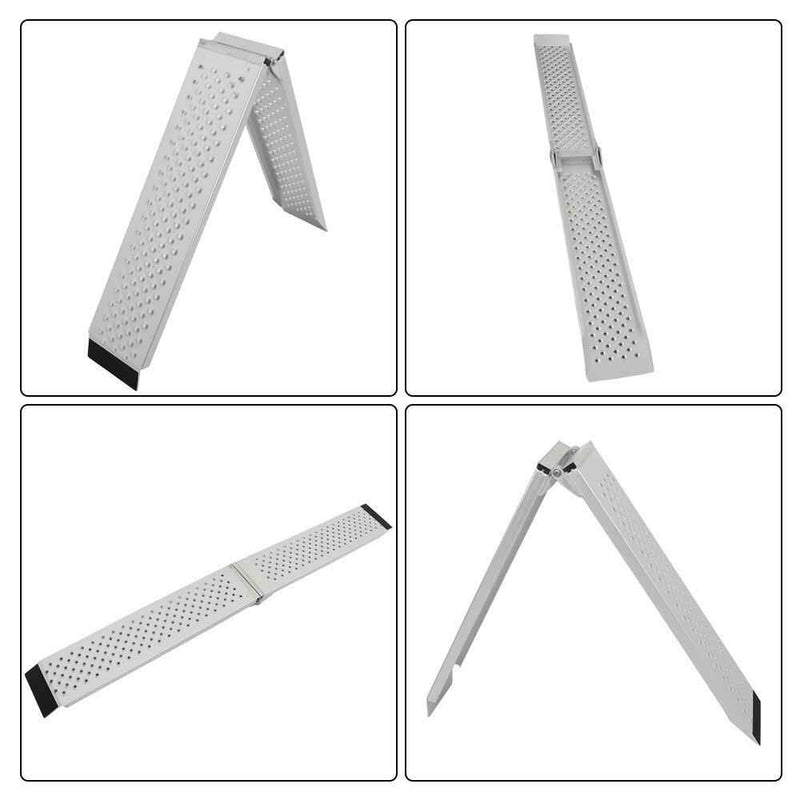 DURAFORCE 1 PC Motorcycle Loading Ramp 78.7"L×8.5"W 600 lbs For SnowBlower Foldable new