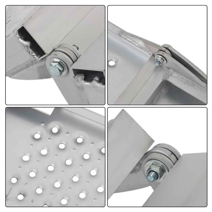 DURAFORCE 1 PC Motorcycle Loading Ramp 78.7"L×8.5"W 600 lbs For SnowBlower Foldable new