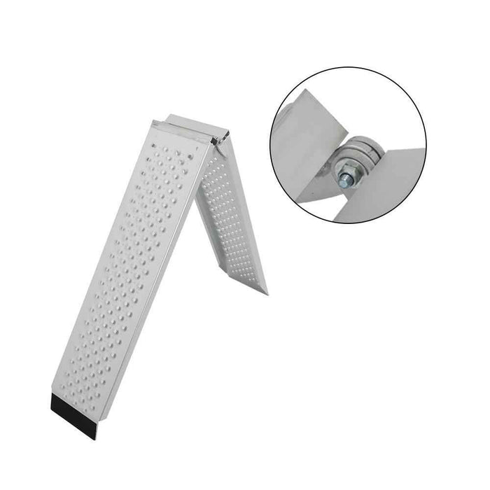 DURAFORCE 1 PC Motorcycle Loading Ramp 78.7"L×8.5"W 600 lbs For SnowBlower Foldable new