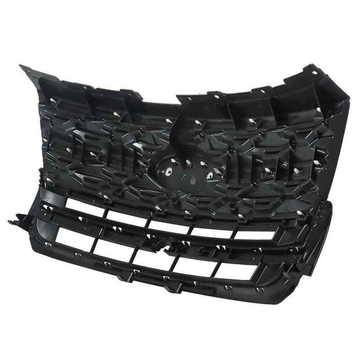 DURAFORCE For Ford Explorer 2018-2019 Front Bumper Upper Grille Matte Black ABS Plastic