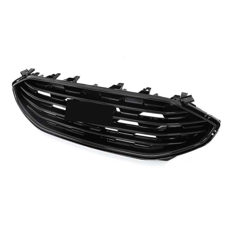 DURAFORCE Front Upper Bumper Grill Grille Gloss Black For Ford Edge SE SEL 2019 2020-2022