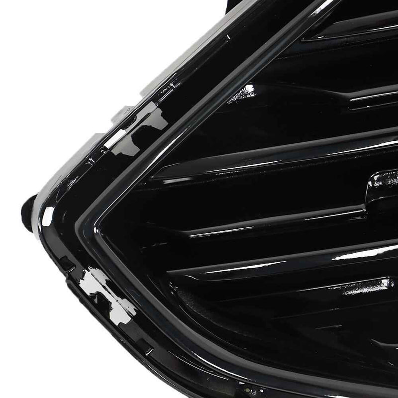 DURAFORCE Front Upper Bumper Grill Grille Gloss Black For Ford Edge SE SEL 2019 2020-2022