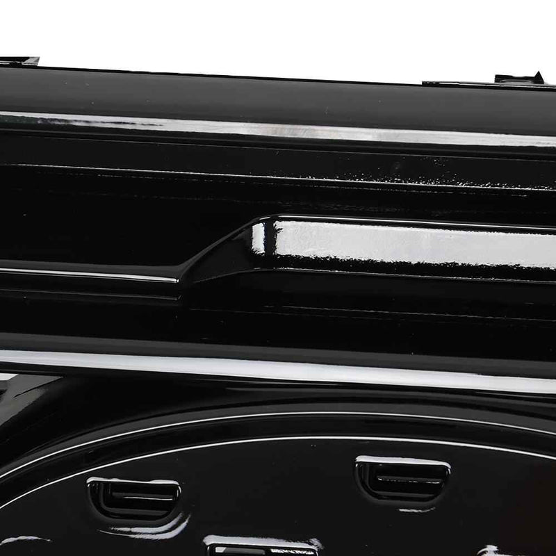 DURAFORCE Front Upper Bumper Grill Grille Gloss Black For Ford Edge SE SEL 2019 2020-2022
