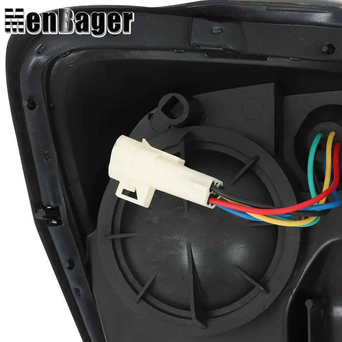 DURAFORCE Black Housing Projector Passenger & Driver Headlights For 2004-2008 Chevy Malibu