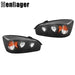 DURAFORCE Black Housing Projector Passenger & Driver Headlights For 2004-2008 Chevy Malibu