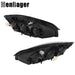 DURAFORCE Black Housing Projector Passenger & Driver Headlights For 2004-2008 Chevy Malibu