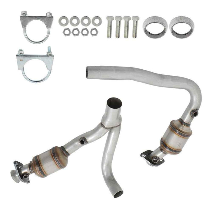 DURAFORCE For Dodge Dakota 3.7L / 4.7L 2004-2010 Y Pipe Catalytic Converter Set Left+Right